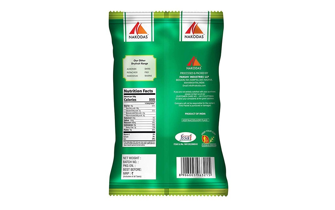 Nakodas Cashew Nut Kernels W-320   Pack  250 grams